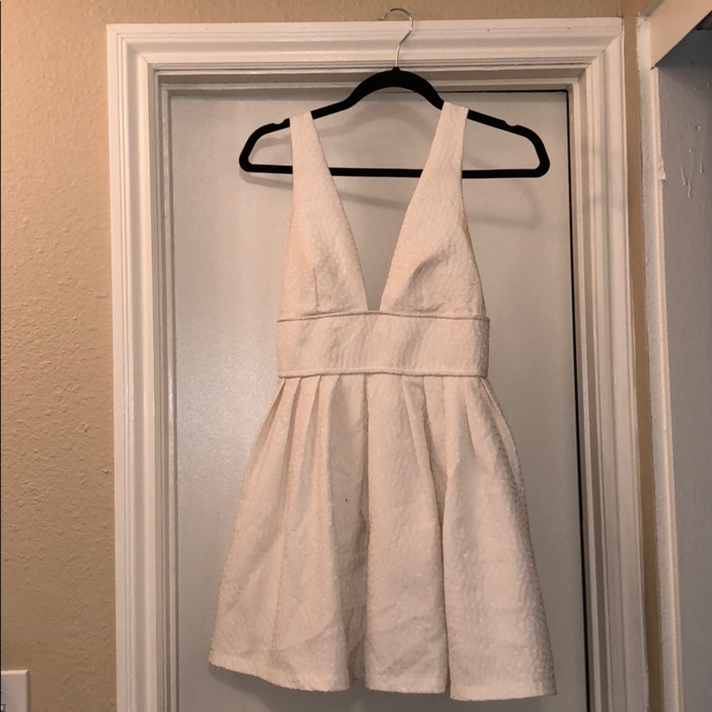 boutique baby doll white dress